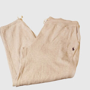 Polo Ralph Lauren Gray Classic Fleece Drawstring Sweatpants (Navy Blue Pony), LT